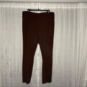 Brown Ankle Pull-on Dress pants